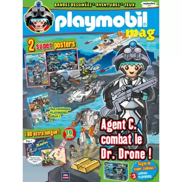 Playmobil Magazine - Agent C. combat le Dr. Drone !