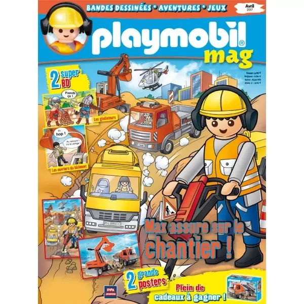Playmobil Magazine - Max assure sur le chantier !