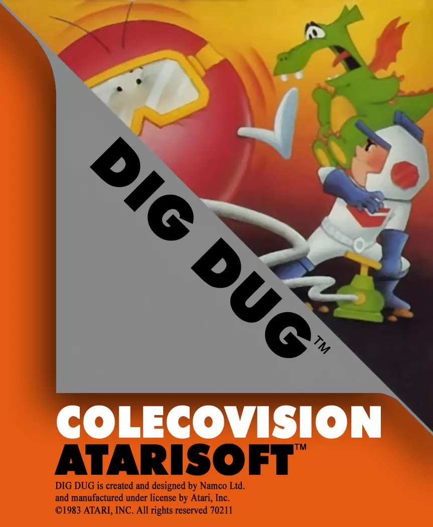 Jeux ColecoVision - Dig Dug