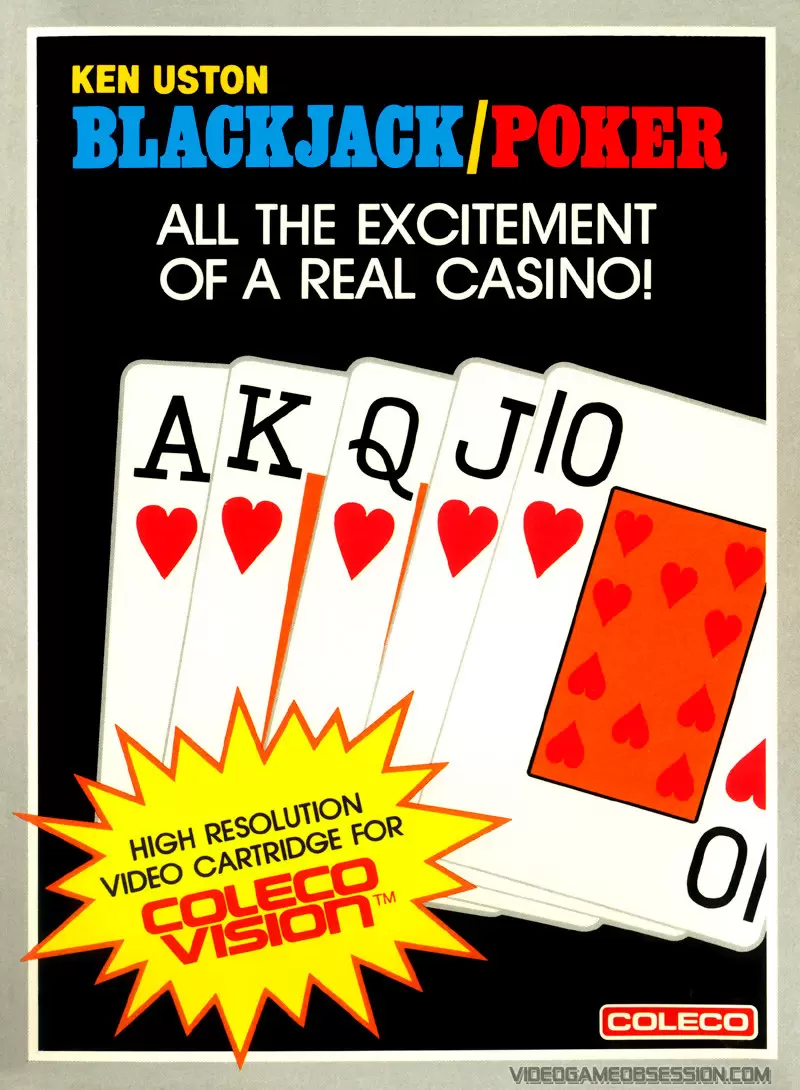 Jeux ColecoVision - Ken Uston\'s Blackjack/Poker