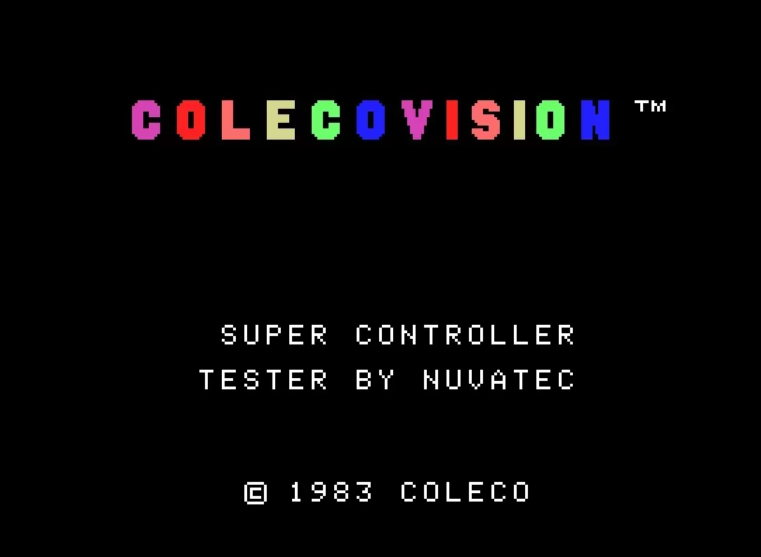 Jeux ColecoVision - Super Controller Tester