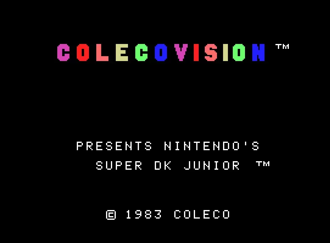 Jeux ColecoVision - Super DK! Junior