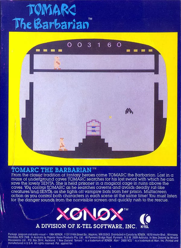 ColecoVision Games - Tomarc the Barbarian