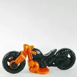 Moto orange et noire