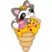 Smooshy Mushy Bentos Series 1 & 2 - Gabby Gooey Raccoon, Pepper-O-Nee Pizza and Raina Raspberry Macaron