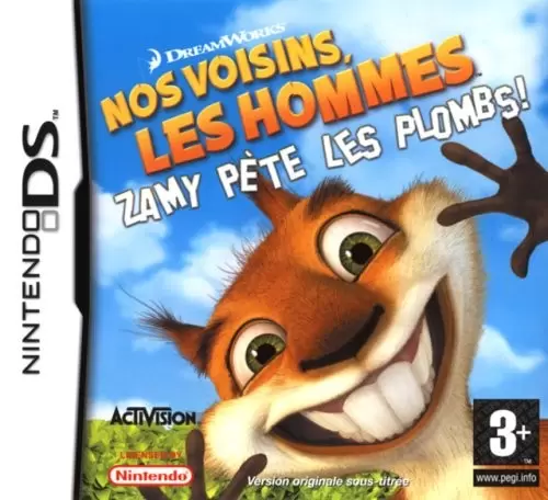 Nintendo DS Games - Nos Voisins Les Hommes : Zammy Pète Les Plombs (FR)