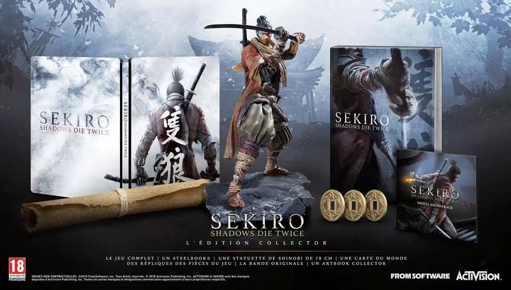 Jeux PS4 - Sekiro Shadows Die Twice Collector Edition