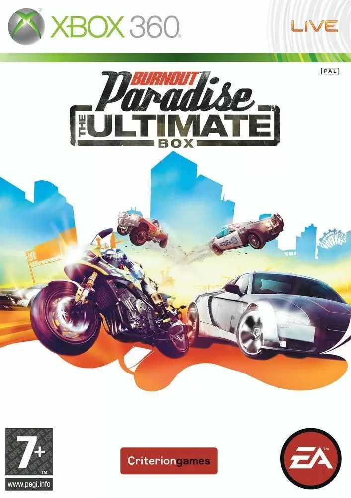 Jeux XBOX 360 - Burnout Paradise, The Ultimate Box
