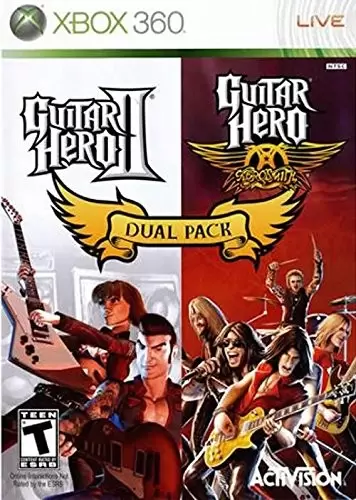 XBOX 360 Games - Guitar Hero II/Guitar Hero Aerosmith Dual Pack