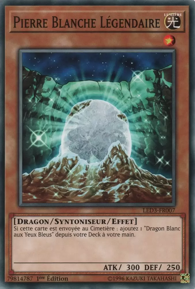 Pack du Duelliste - Les Duellistes Légendaires - Le Dragon Blanc des Abysses LED3 - Pierre Blanche Légendaire