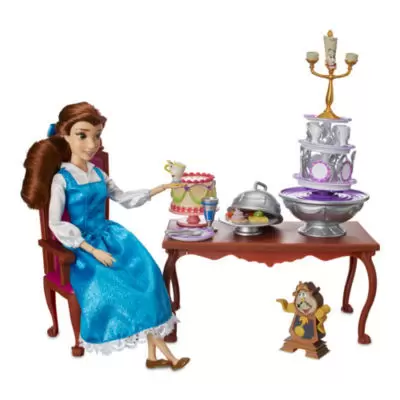 Disney Store Classic Dolls - Princess Belle Diner Party playset