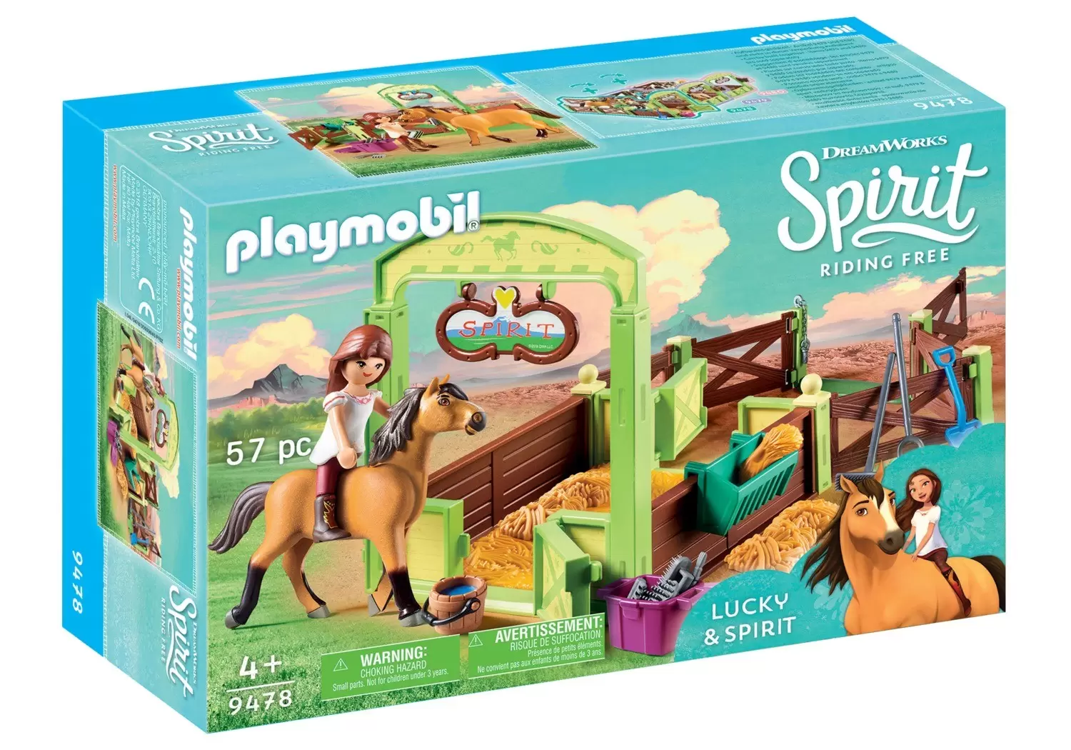 Playmobil Spirit Dreamworks - Lucky & Spirit with Horse Stall