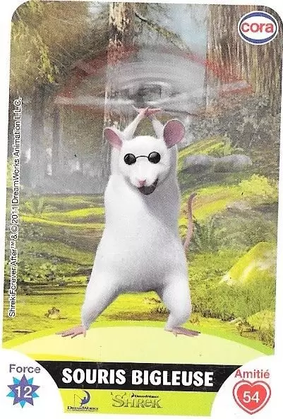Le Collector c\'est Parti ! (CORA) - Carte Souris Bigleuse (Shrek)