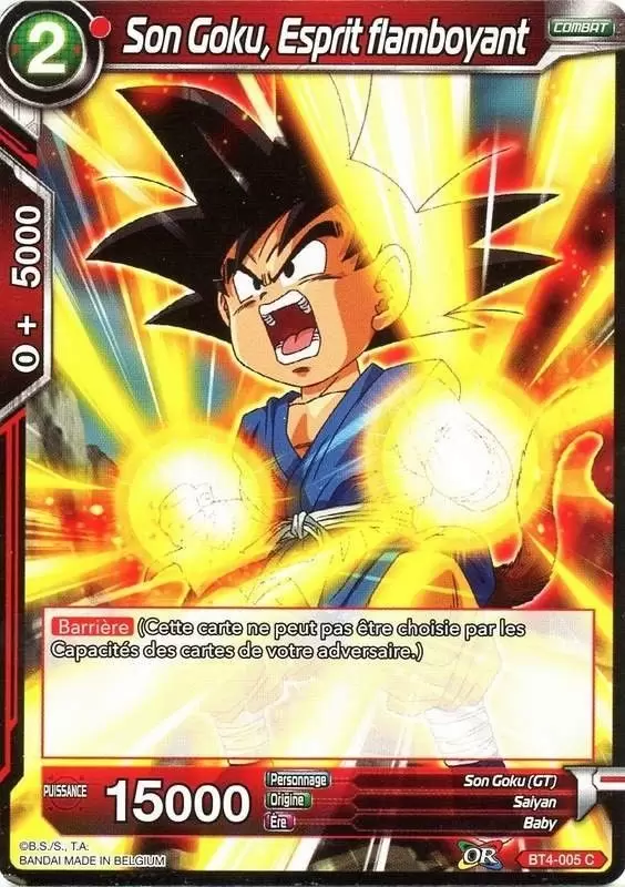 Colossal Warfare [BT4] - Son Goku, Esprit flamboyant foil