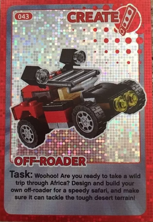 Sainsburys Lego Create the World 2017 - Off-Roader