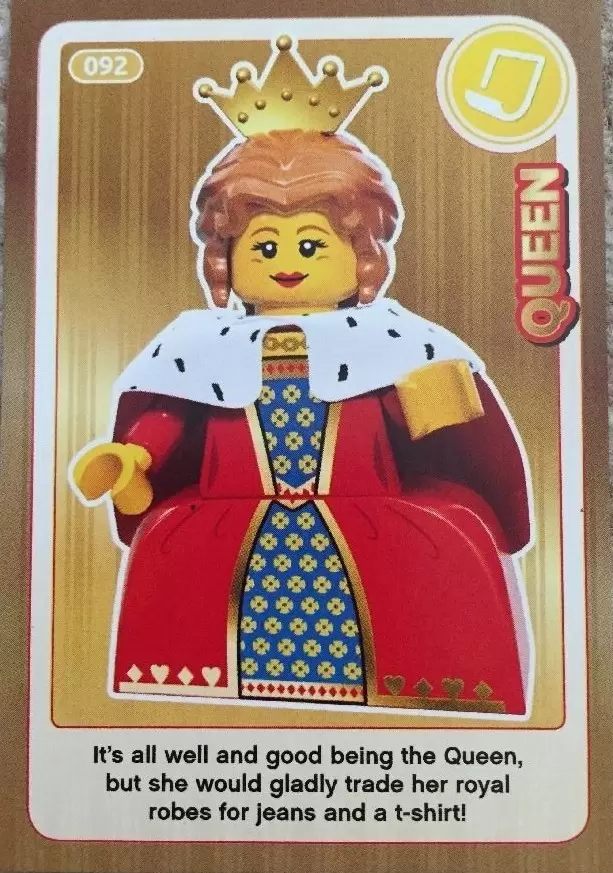 NEW BESTPRICE LEGO CREATE THE WORLD TRADING CARD QUEEN GIFT #092 