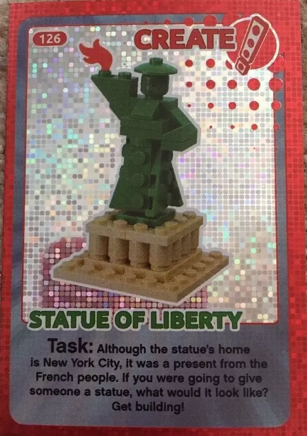 Sainsburys Lego Create the World 2017 - Statue of Liberty