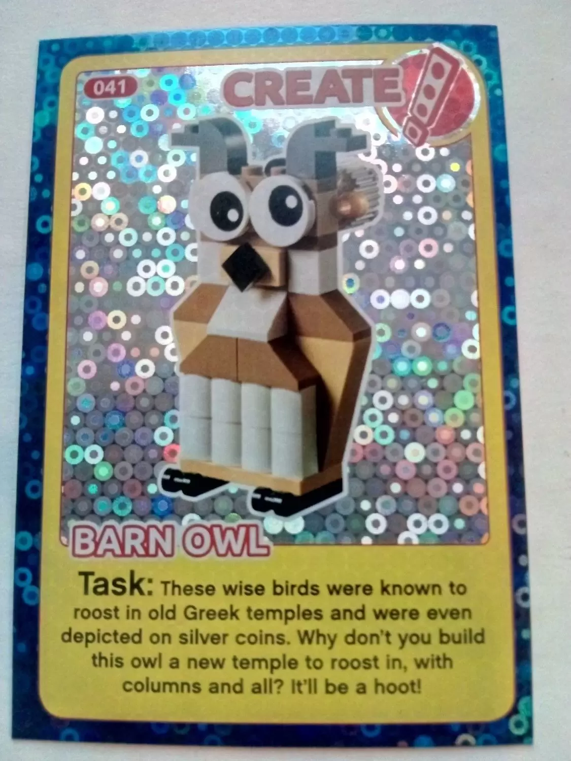 Sainsburys Lego Incredible Inventions 2018 - Barn Owl