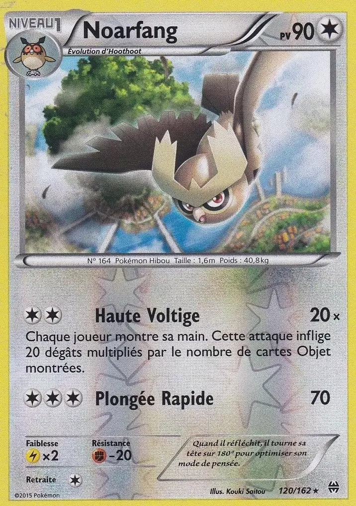 Pokémon XY Impulsion Turbo - Noarfang Reverse