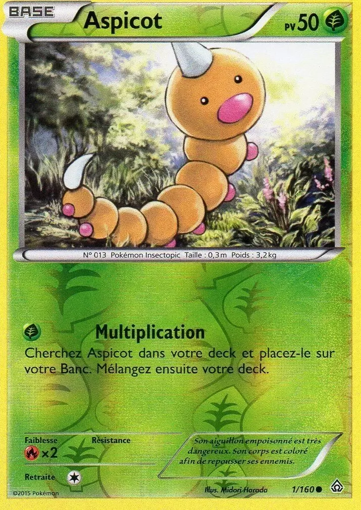 Pokémon XY Primo Choc - Aspicot Reverse