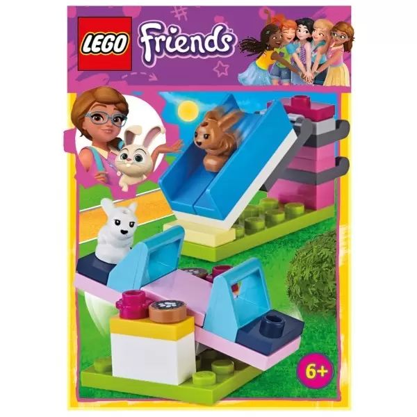 LEGO Friends Magazine - Deux adorables lapins avec balançoire et toboggan