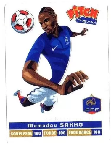Pitch Team ! - Equipe de France - Cartes Pasquier - France - Sakho Mamadou