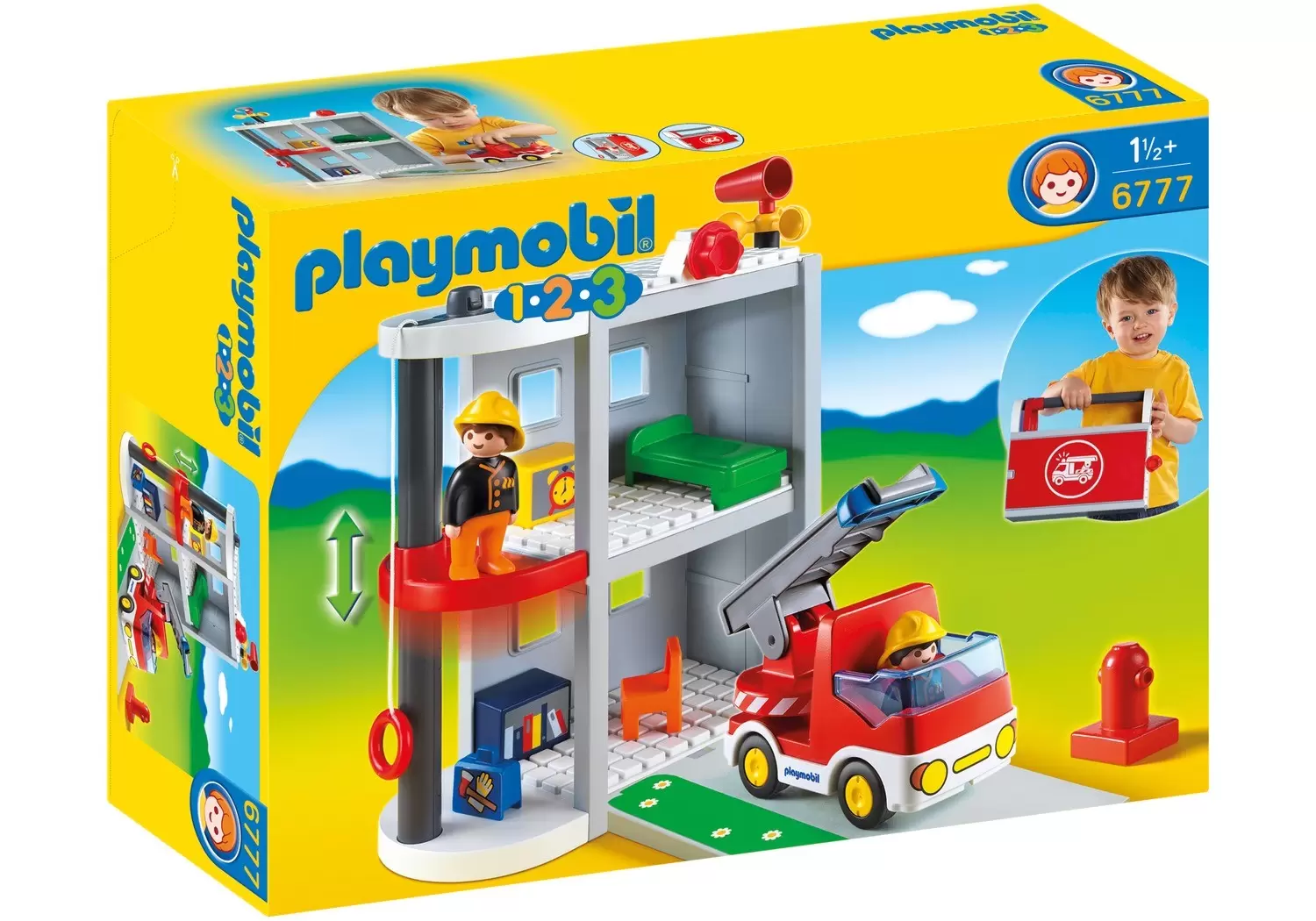 Playmobil 1.2.3 - Caserne de pompier