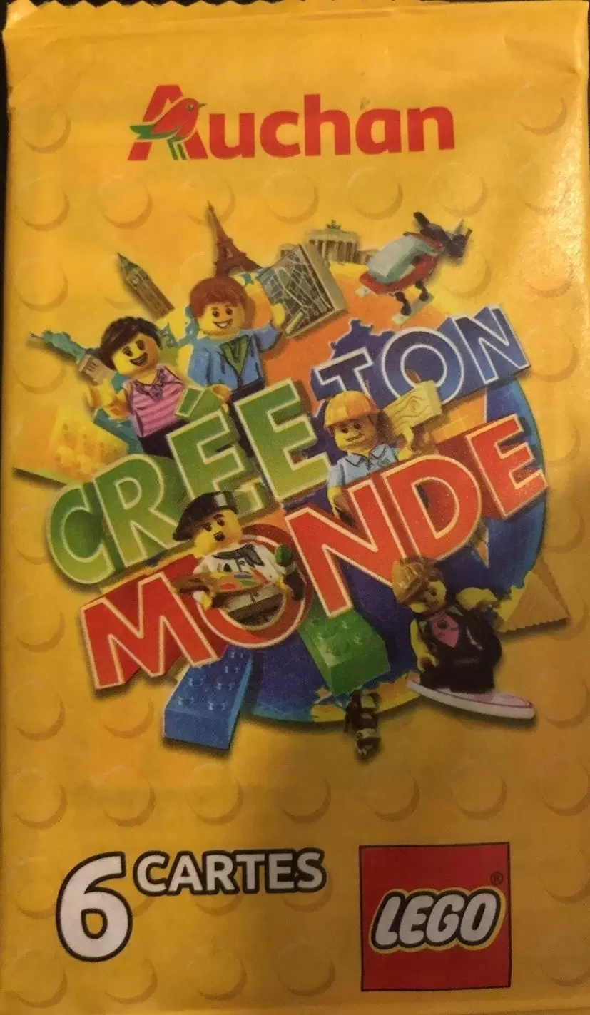 Cartes Lego Auchan : Crée ton Monde - Pochette de 6 cartes  gratuite