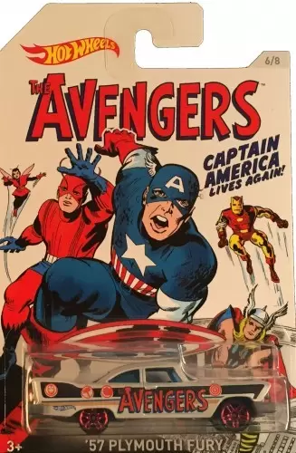 Hot Wheels -  Marvel - Avengers - \'57 Plymouth Fury