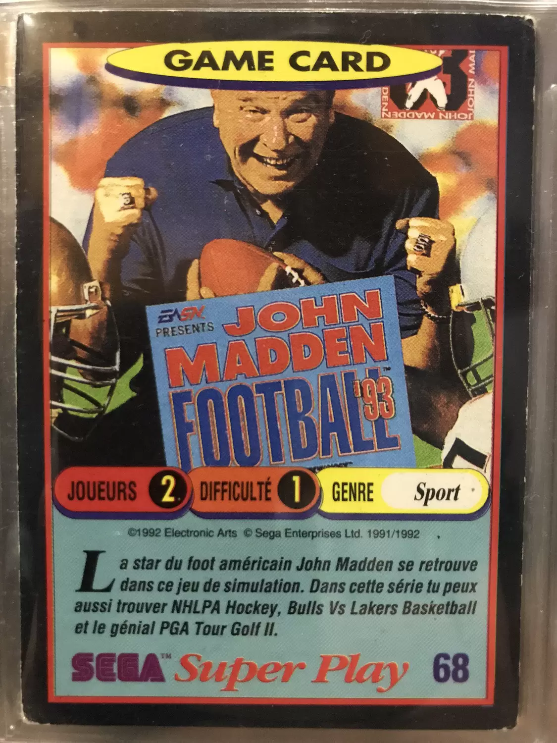 Sega Super Play - John Madden\'S Football \'93