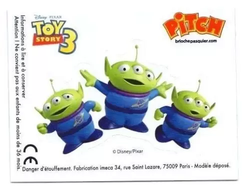 Carte pitch toy story 3 - Aliens de Toy STory