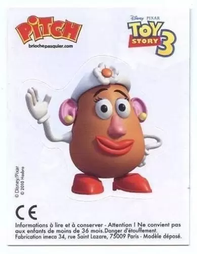 Carte pitch toy story 3 - Madame Patate 