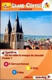 Cartes Chocolat Poulain - A la Découverte de nos régions - Grand Centre 6 - Chocolat