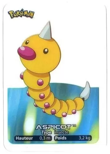 Lamincards Pokémon 2005 - Aspicot