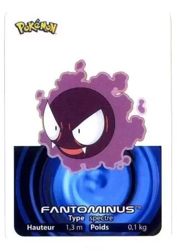 Lamincards Pokémon 2005 - Fantominus
