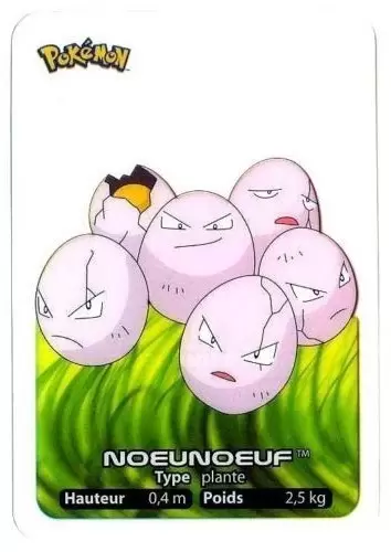 Lamincards Pokémon 2005 - Noeunoeuf