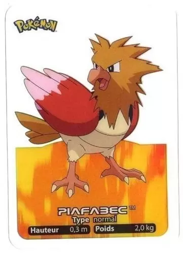 Lamincards Pokémon 2005 - Piafabec