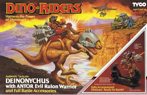 Dino Riders - Deinonychus with Antor