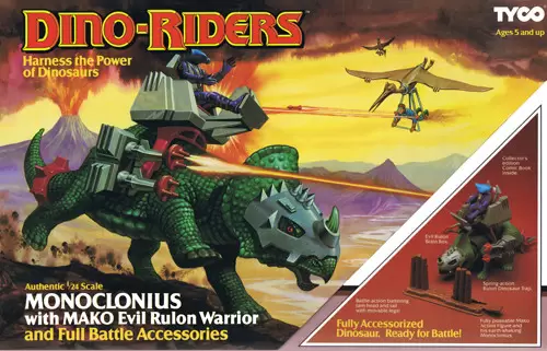 Dino Riders - Monoclonius with Mako
