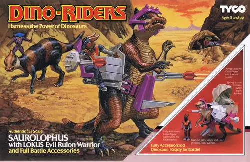 Dino Riders - Saurolophus with Lokus