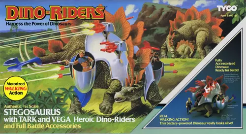 Dino Riders - Stegosaurus with Tark & Vega