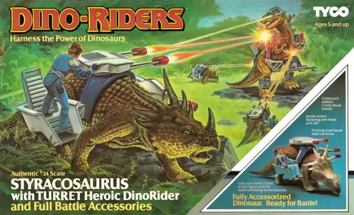 Dino Riders - Styracosaurus with Turret