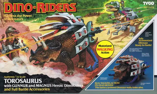 Dino Riders - Torosaurus with Gunnur and Magnus