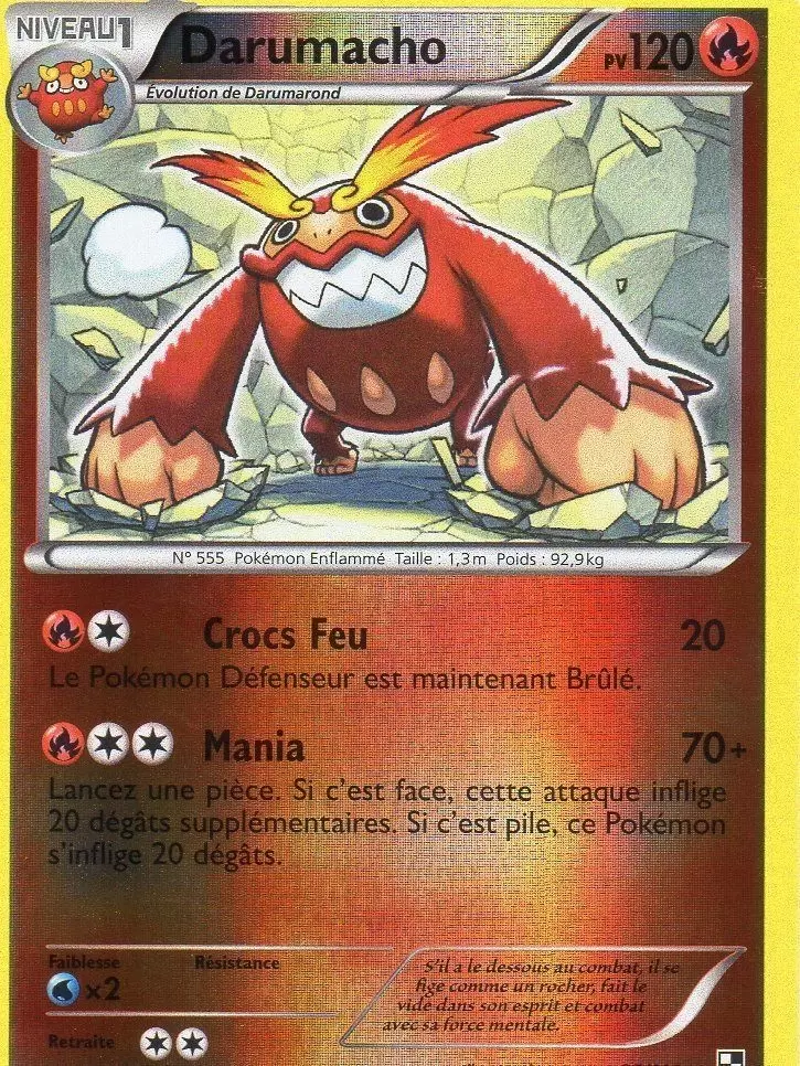 Pokémon Série Noir et Blanc - Darumacho Reverse