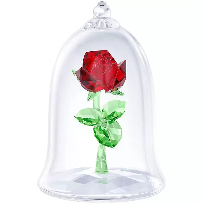 Swarovski Crystal Figures - Enchanted Rose - Beauty and the Beast