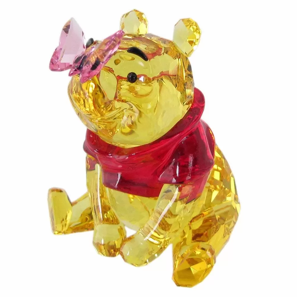 Swarovski Crystal Figures - Winnie the Pooh with Butterfly
