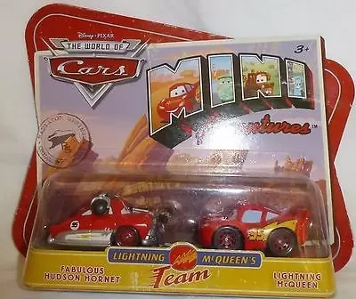 Mini Adventure cars - Lightning McQueen’s Team - Fabulous Hudson Hornet & Lightning McQueen