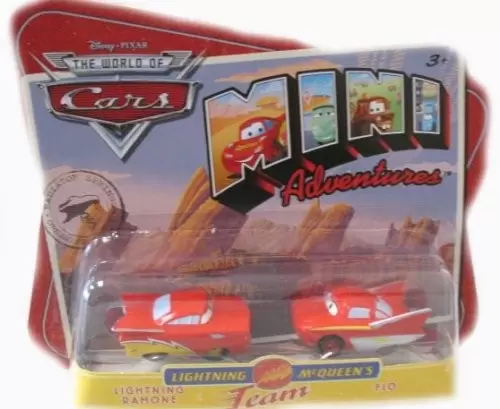 Mini Adventure cars - Lightning McQueen’s Team - Lightning Ramone & Flo