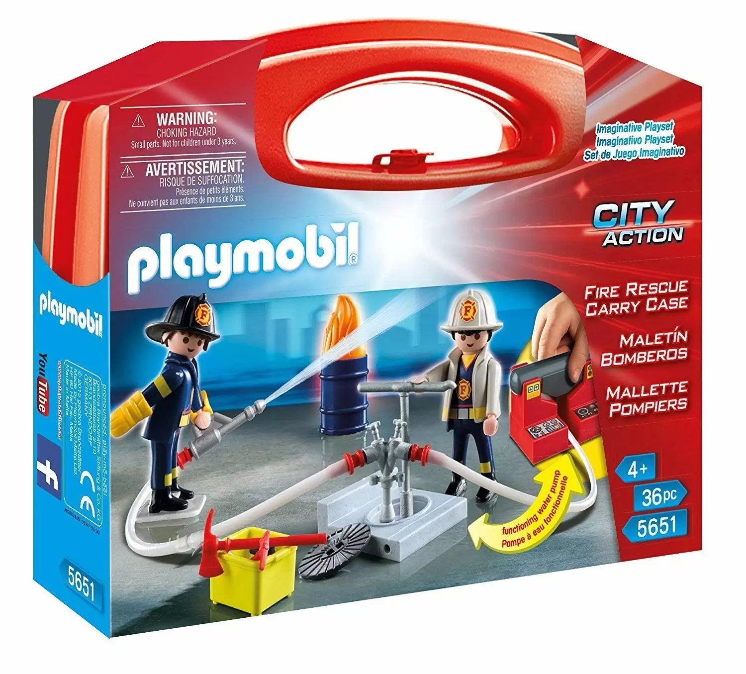 Playmobil Pompier - Valisette pompiers