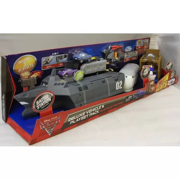 Action Agents Cars2 - Deluxe Vehicle & Playset Pack